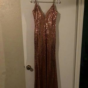 Glittery Rose Gold Dress